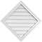 Ekena Millwork Diamond Surface Mount PVC Gable Vent: Functional, w/ 2"W x 1-1/2"P Brickmould Frame, 30"W x 30"H GVPDI30X3002SF - alternate 1
